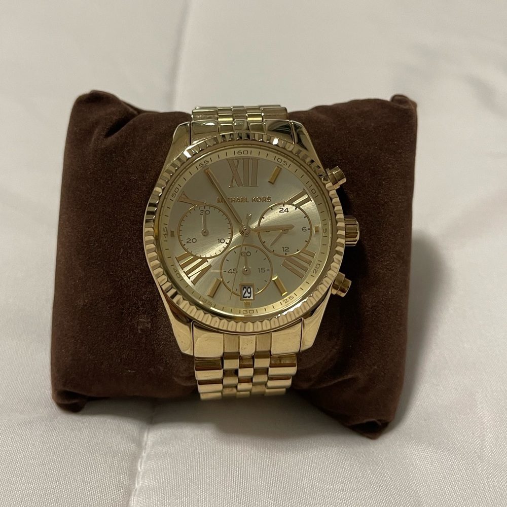 Michael Kors Lexington Chronograph Stainless Steel Bracelet Watch